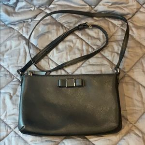 Coach Black Crossbody with bow and zipper